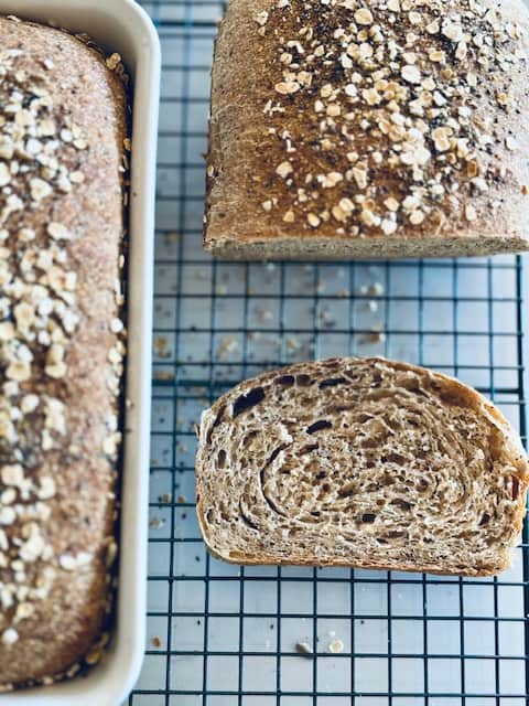 Seeded Multigrain Sourdough Sandwich Bread