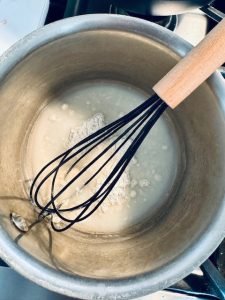 making tangzhong, a flour and water paste