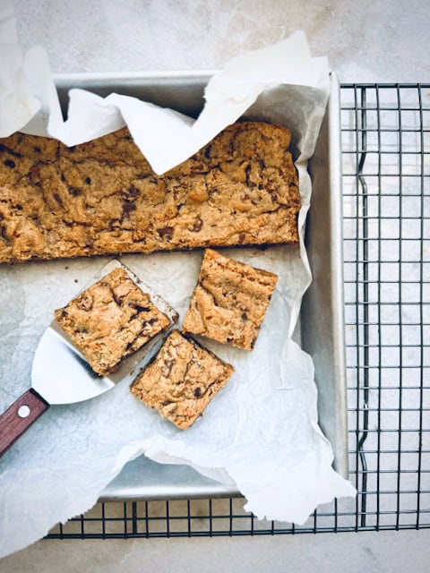 Why you Need Brown Butter Sourdough Blondies In Your Life!